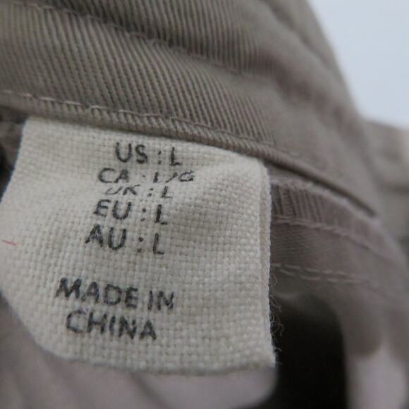 Womens Sz L Tan Pants Cargo Style Pocket Pants Wide Leg - Picture 7 of 8